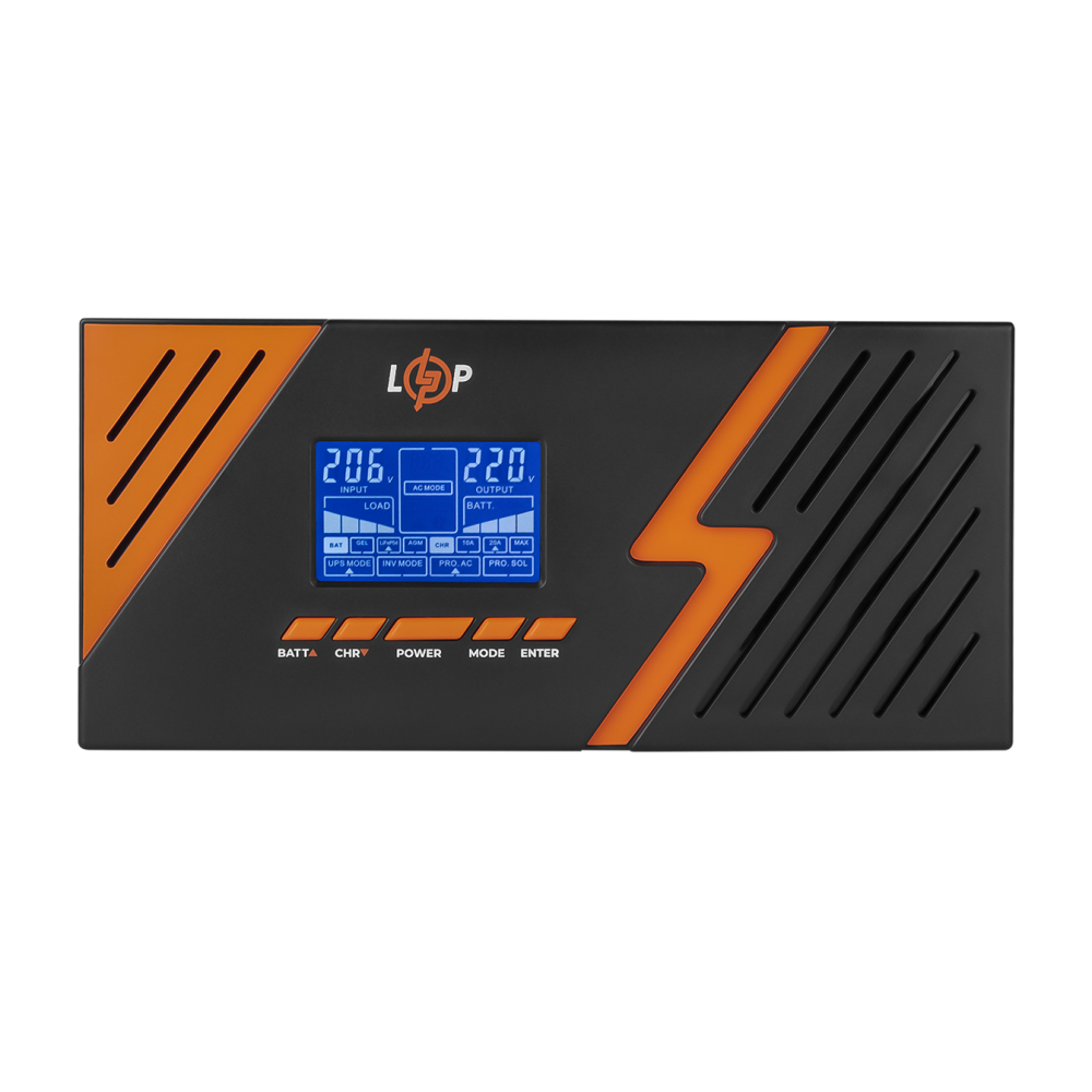 ИБП с правильной синусоидой 12V LPM-PSW-1500VA (1050Вт) Black
