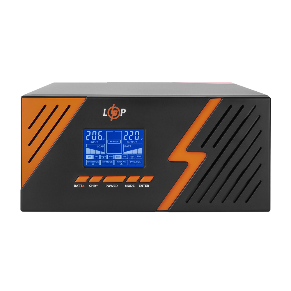 ИБП с правильной синусоидой 12V LPM-PSW-1500VA (1050Вт) Black