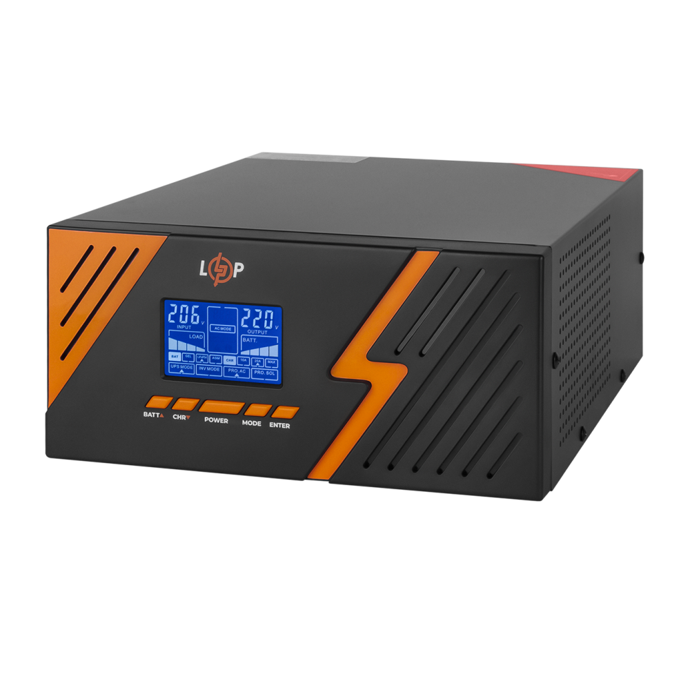 ИБП с правильной синусоидой 12V LPM-PSW-1500VA (1050Вт) Black