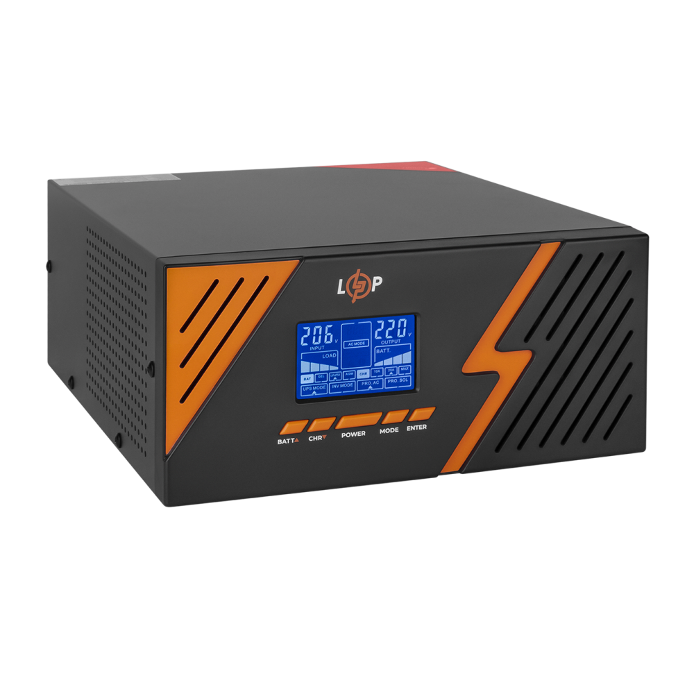 ИБП с правильной синусоидой 12V LPM-PSW-1500VA (1050Вт) Black