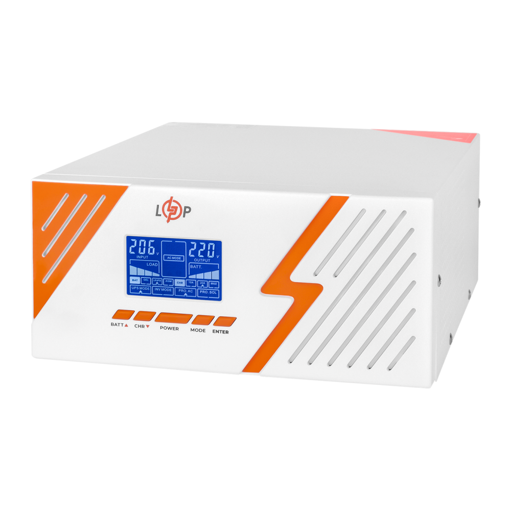 ИБП с правильной синусоидой 12V LogicPower LPM-PSW-1500VA (1050Вт) White