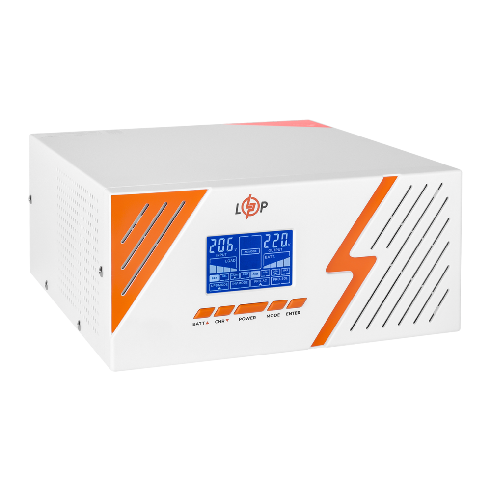 ИБП с правильной синусоидой 12V LogicPower LPM-PSW-1500VA (1050Вт) White