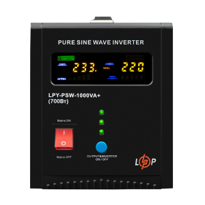 Источник бесперебойного питания LogicPower LPY-PSW-1000VA+ 700Вт 10A/20A 12V с правильной синусоидой 
