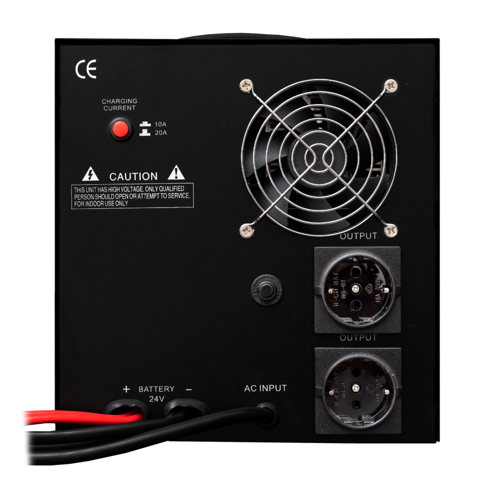 Джерело безперебійного живлення LogicPower LPY-PSW-2000VA+ (1400Вт) 10A/20A 24V з правильною синусоїдою