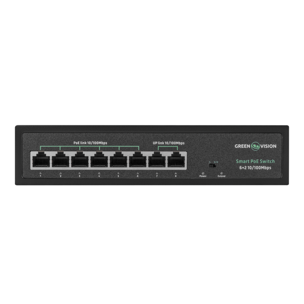 Комплект видеонаблюдения на 6 камер Green Vision GV-IP-K-W76/06 5MP