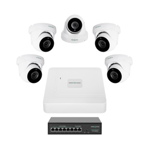 Комплект видеонаблюдения GreenVision GV-IP-K-W82/05 5MP на 5 камер