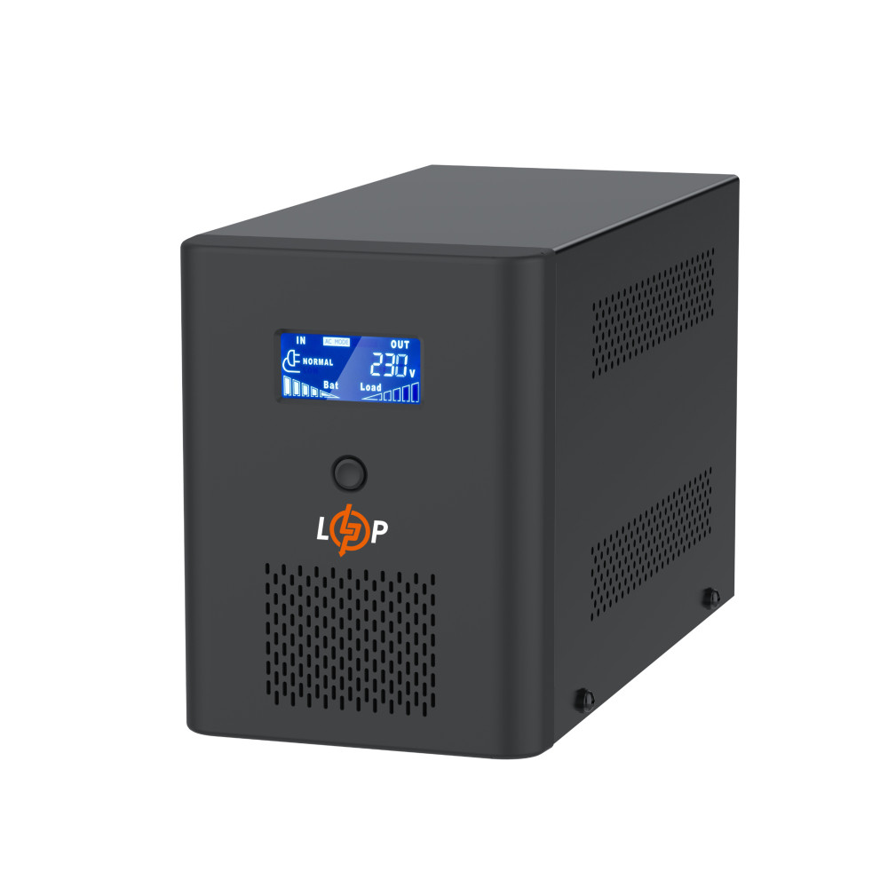 Джерело безперебійного живлення LogicPower LPE-B-PSW-800VA+ 500Вт 10A 12V з правильною синусоїдою
