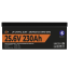 Акумулятор LogicPower LP LiFePO4 25,6V 230Ah 5888Wh Smart BMS 150А з BT пластик