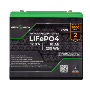 Акумулятор Green Vision GV LiFePО4 12V (12,8V) - 18 Ah (230Wh)