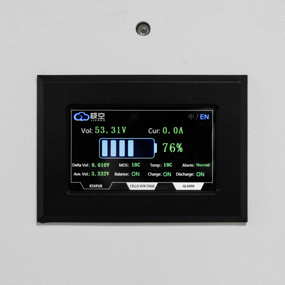 Аккумулятор LP LiFePO4 51,2V - 100 Ah (5120Wh) (BMS 100A/50А) LCD Smart RS485/CAN JK металл, настенный