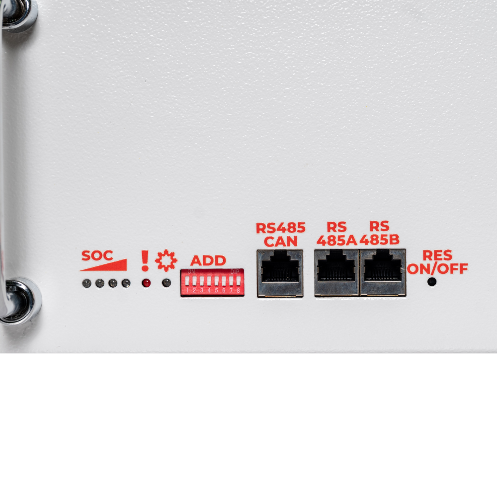Акумулятор LP LiFePO4 51,2V - 100 Ah (5120Wh) (BMS SP 100A/50А) RM RS485/CAN LCD WH