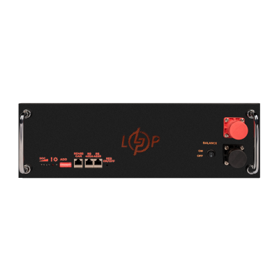 Акумулятор LP LiFePO4 51,2V - 100 Ah (5120Wh) (BMS SP 100A/50А) RM RS485/CAN LCD BL