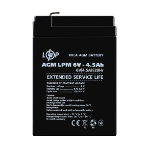 Акумуляторна батарея LogicPower AGM LPM 6V 4.5Ah