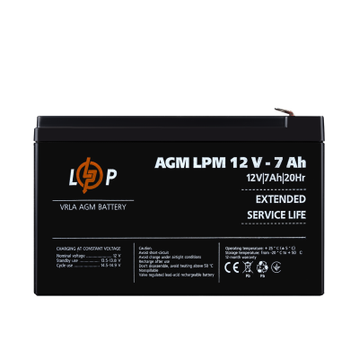 Акумулятор LogicPower AGM LPM 12V - 7 Ah