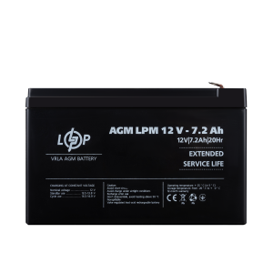 Аккумулятор LogicPower AGM LPM 12V 7.2Ah