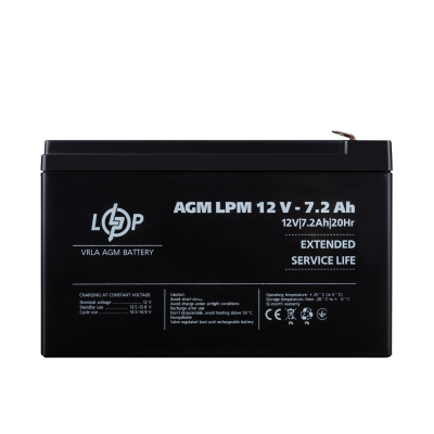 Акумулятор LogicPower AGM LPM 12V 7.2Ah