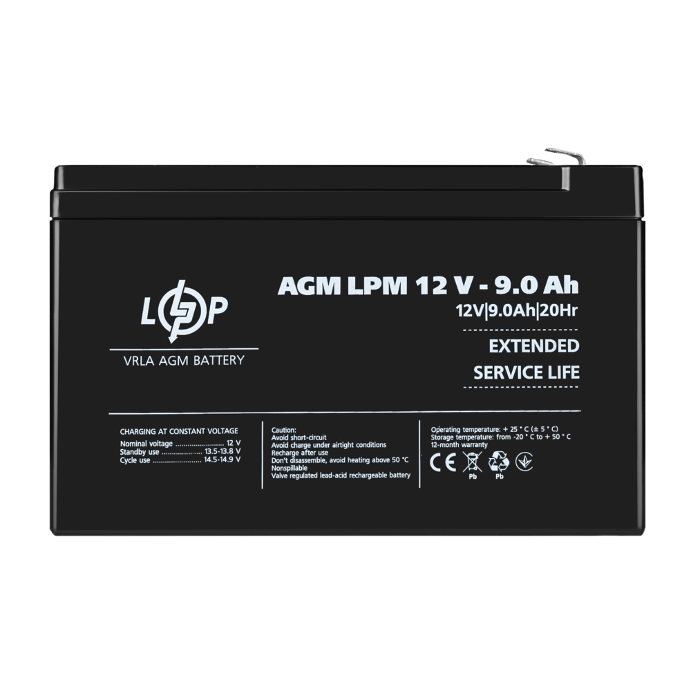 Аккумулятор AGM LPM 12V – 9 Ah
