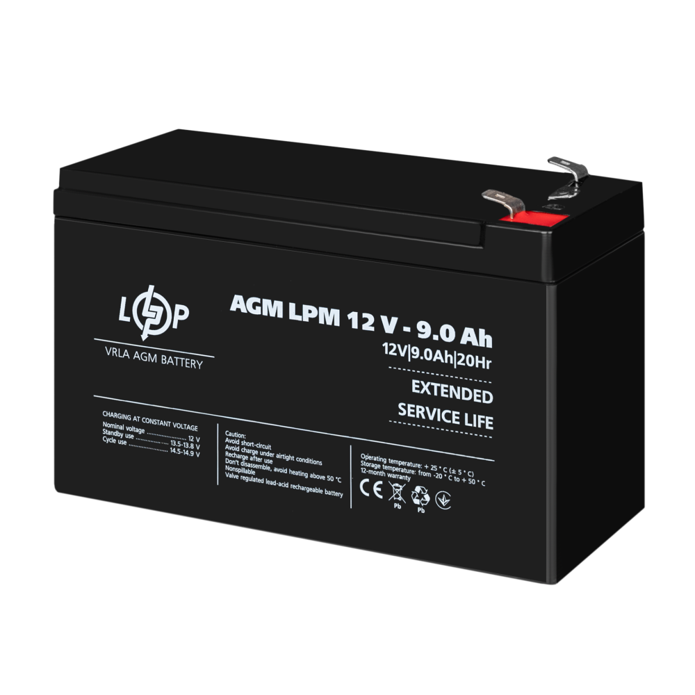 Аккумулятор AGM LPM 12V – 9 Ah