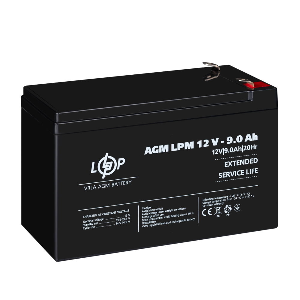 Аккумулятор AGM LPM 12V – 9 Ah