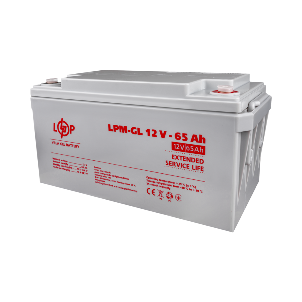 Акумулятор гелевий LogicPower LPM-GL 12V - 65 Ah
