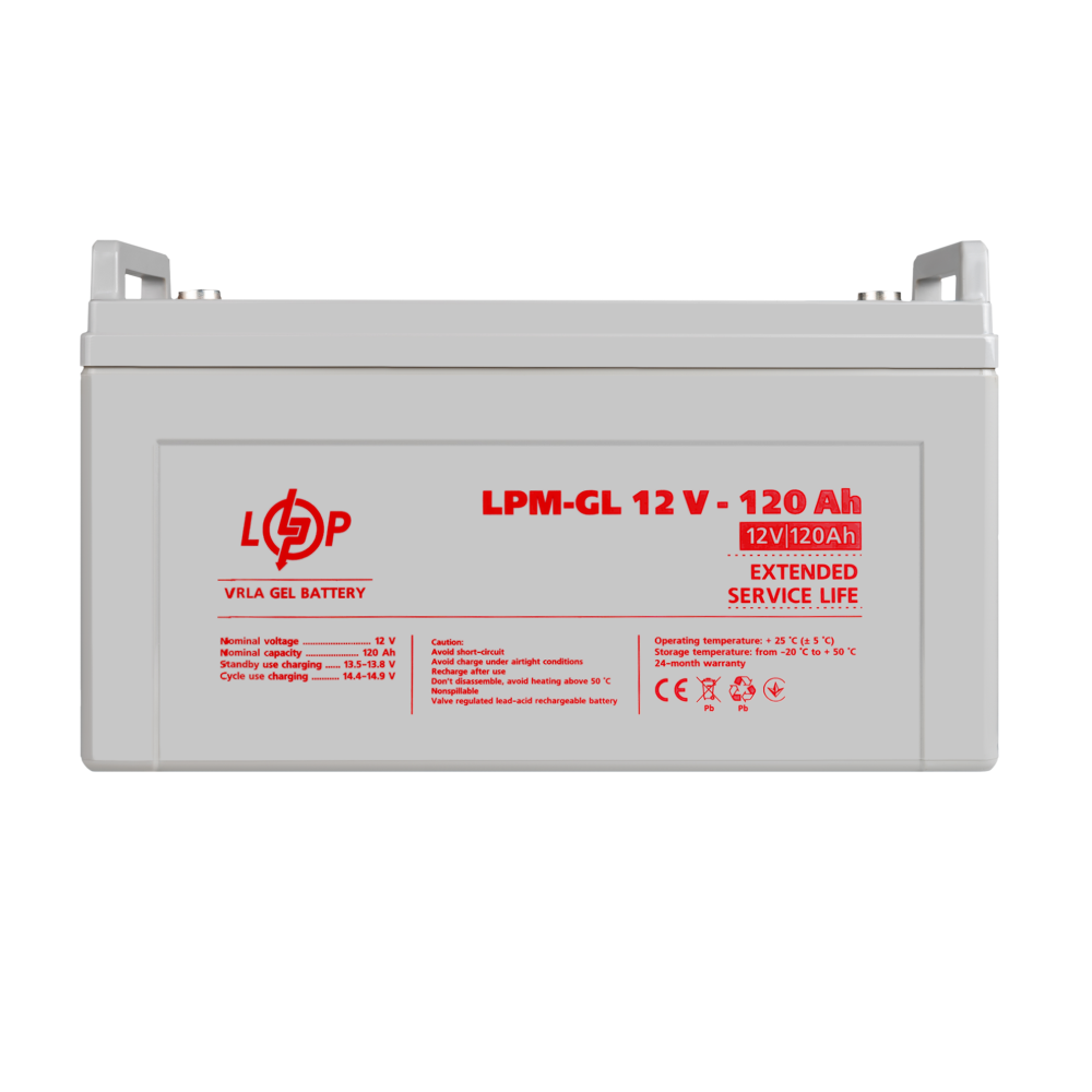 Акумулятор гелевий LogicPower LPM-GL 12V - 120 Ah