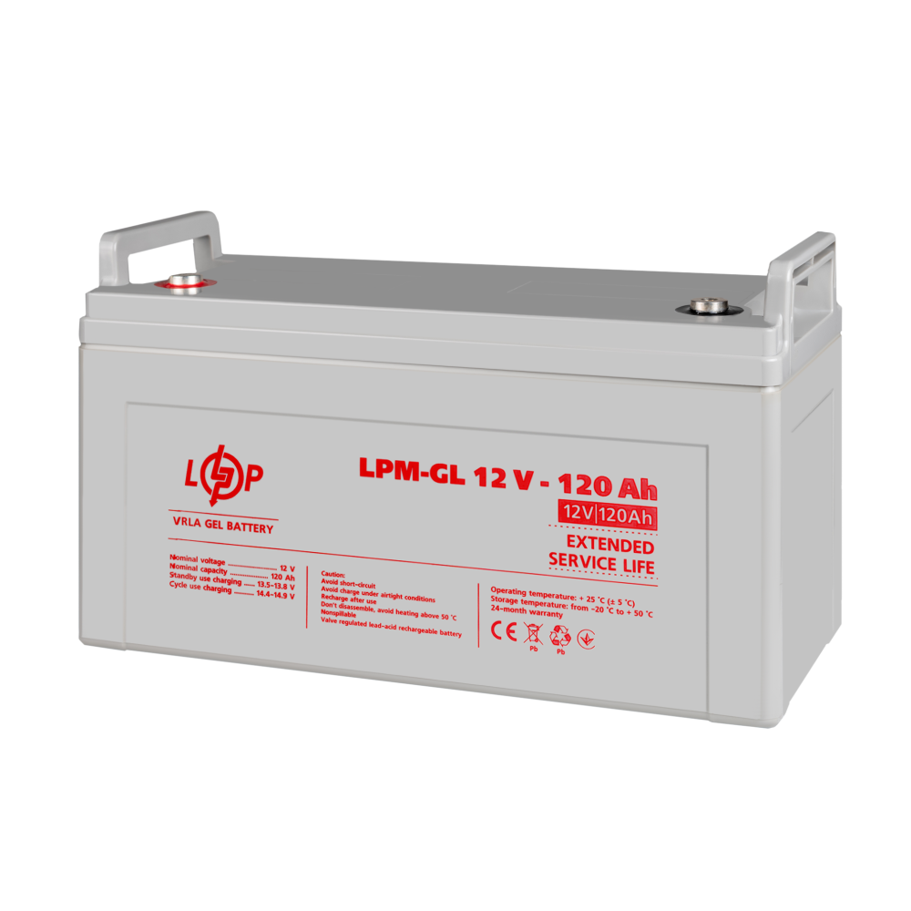 Акумулятор гелевий LogicPower LPM-GL 12V - 120 Ah