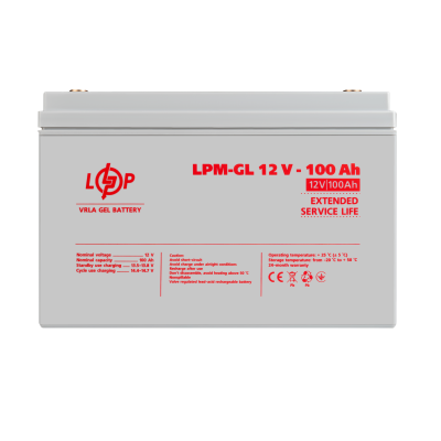 Аккумулятор гелевый LogicPower LPM-GL 12V - 100 Ah