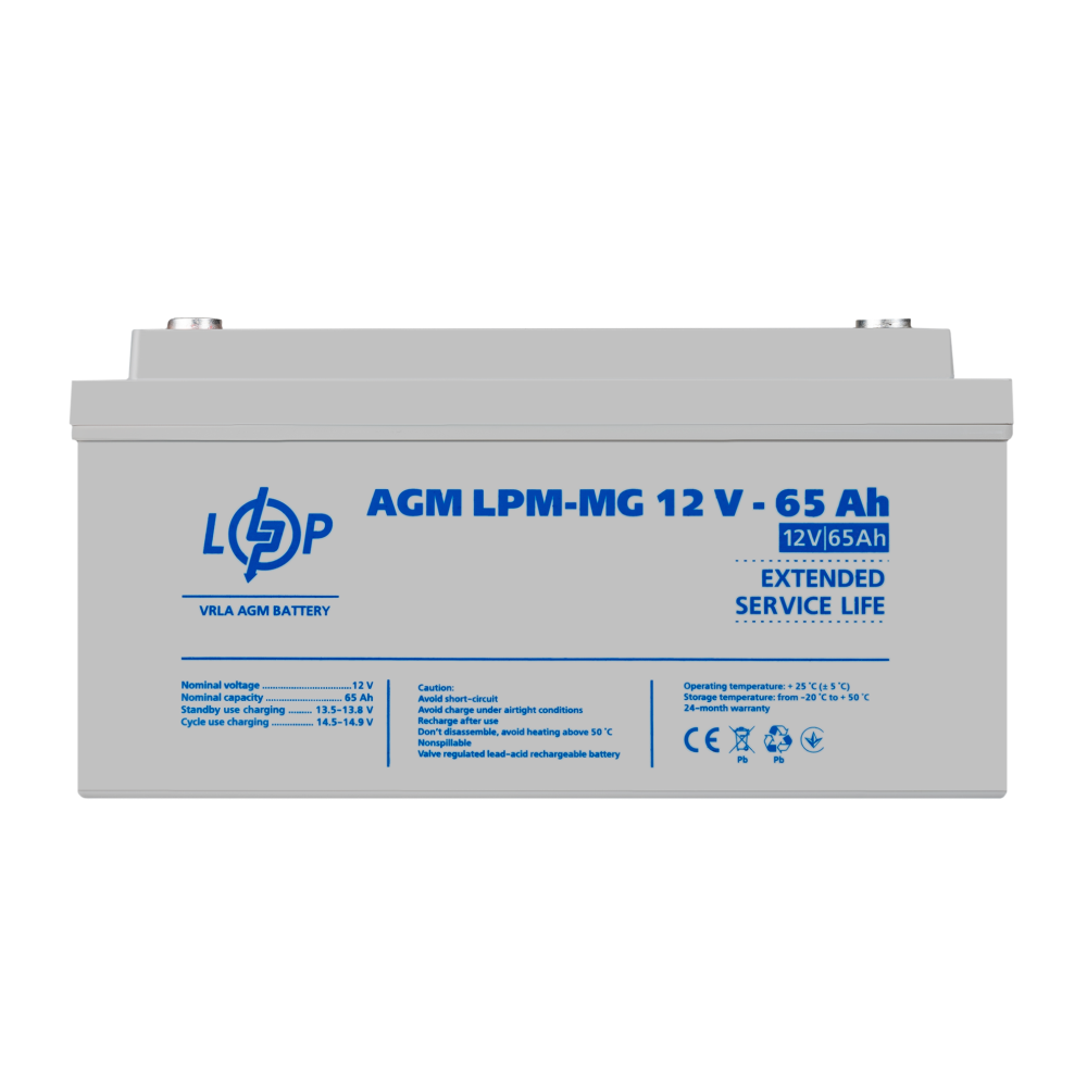 Аккумуляторная батарея LogicPower LPM-MG 12V 65Ah