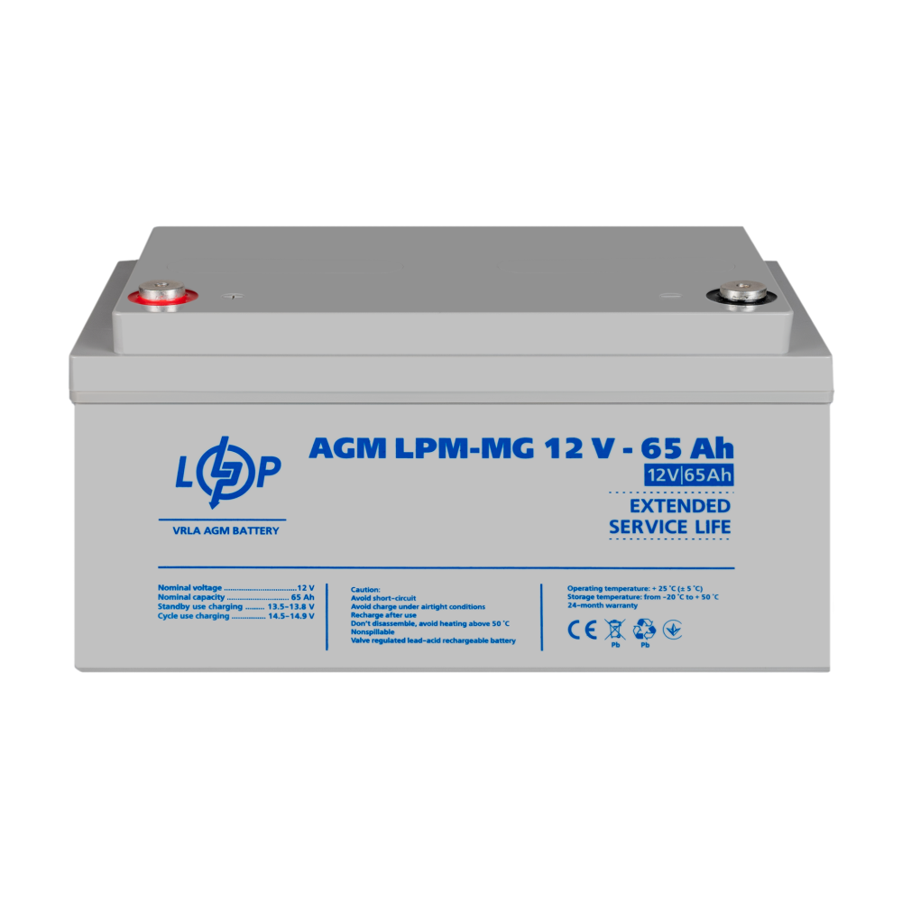 Аккумуляторная батарея LogicPower LPM-MG 12V 65Ah