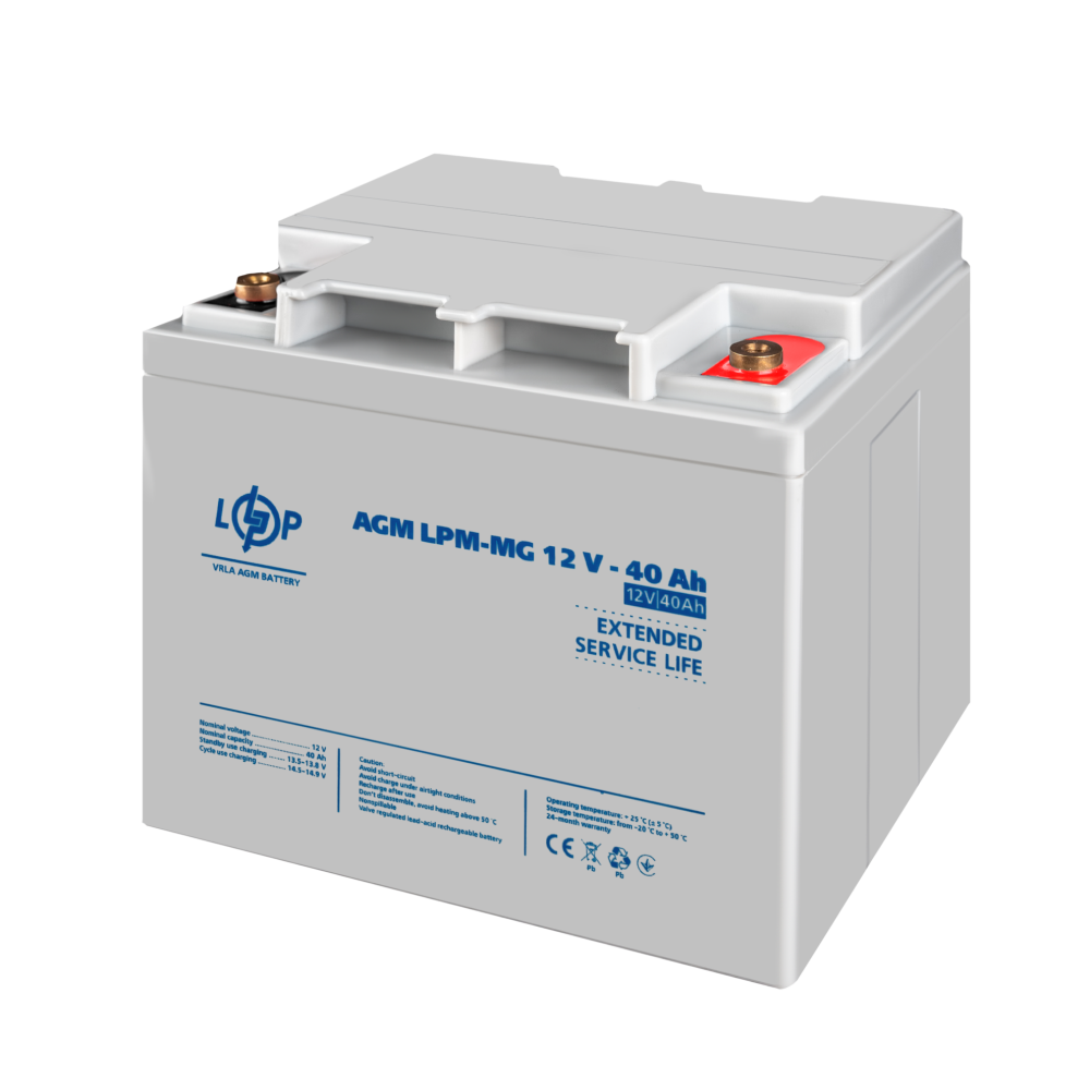 Аккумулятор мультигелевый LogicPower LPM-MG 12V 40Ah