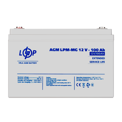 Мультигелевый аккумулятор LogicPower LPM-MG 12 В — 100 Ач