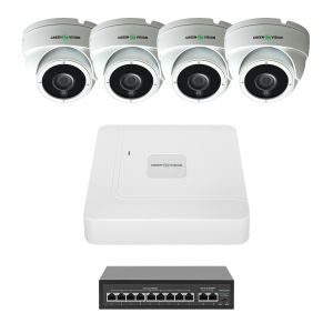 Комплект видеонаблюдения GreenVision GV-IP-K-W99/4 4MP на 4 камеры