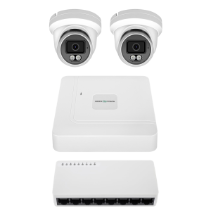 Комплект видеонаблюдения Green Vision GV-IP-K-W100/2 6MP на 2 камеры