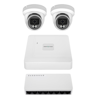Комплект відеоспостереження Green Vision GV-IP-K-W100/2 6MP на 2 камери