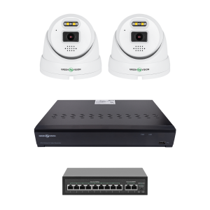 Комплект видеонаблюдения Green Vision GV-IP-K-W101/2 5MP (Ultra AI) на 2 камеры