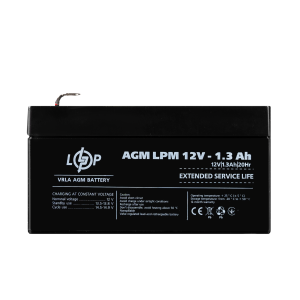Акумуляторна батарея LogicPower AGM LPM 12V 1.3Ah
