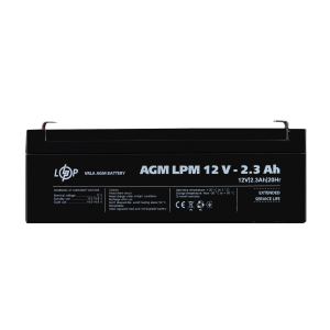 Акумуляторна батарея LogicPower LPM 12V - 2.3 Ah AGM