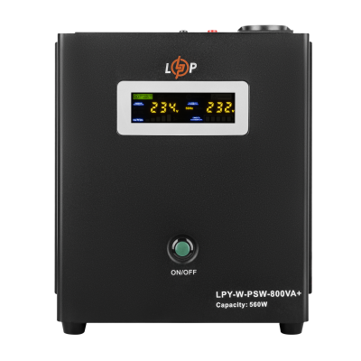 ДБЖ з правильною синусоїдою LogicPower 12V LPY-W-PSW-800VA+(560Вт)5A/15A