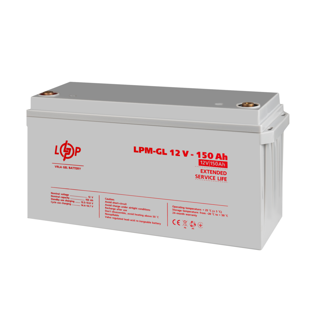Аккумулятор гелевый LogicPower LPM-GL 12V - 150 Ah