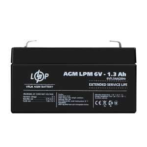 Аккумулятор AGM LPM 6V – 1.3 Ah