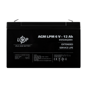 Акумуляторна батарея LogicPower LPM 6V - 12 Ah AGM 