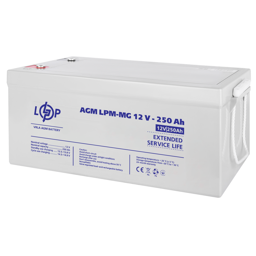 Акумулятор мультигелевий LogicPower LPM-MG 12V - 250 Ah