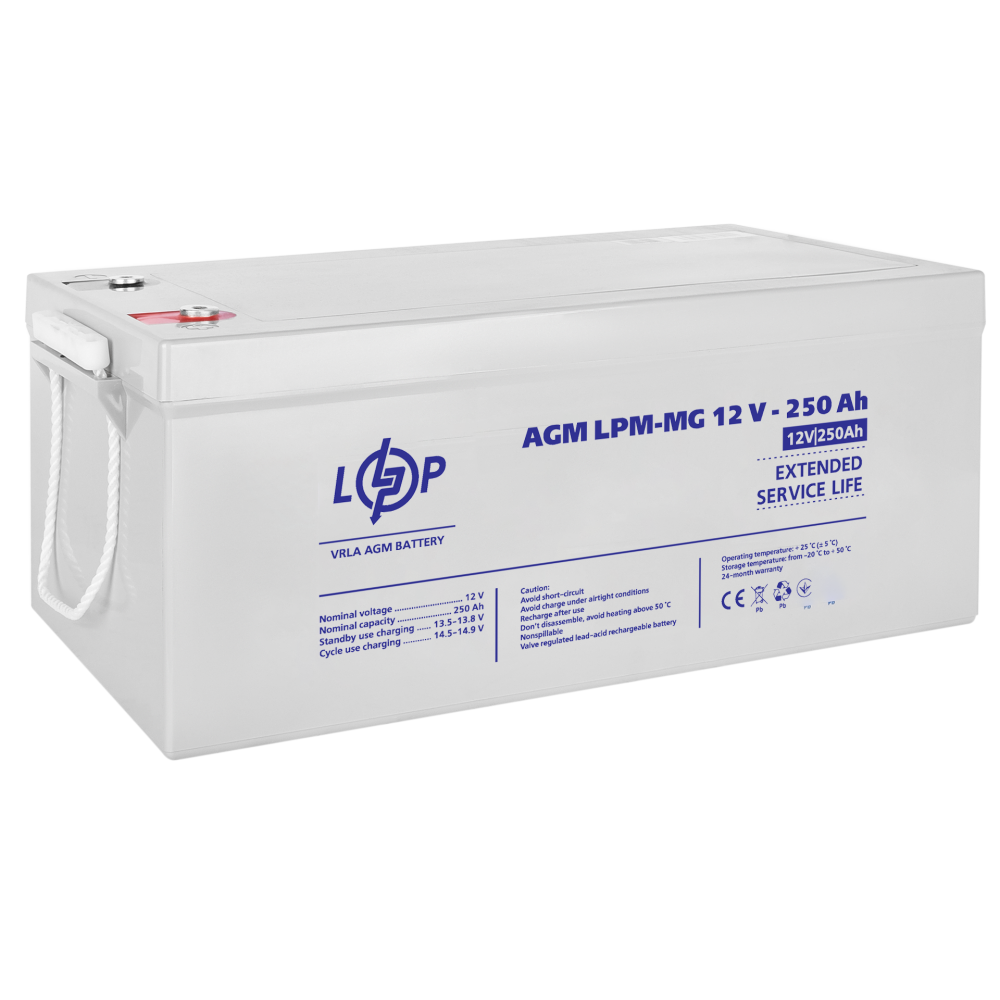 Акумулятор мультигелевий LogicPower LPM-MG 12V - 250 Ah