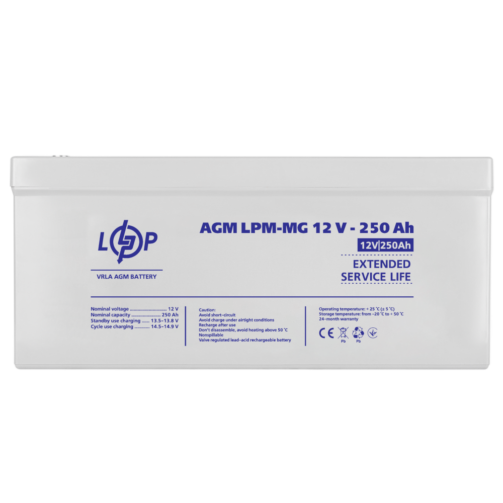 Акумулятор мультигелевий LogicPower LPM-MG 12V - 250 Ah