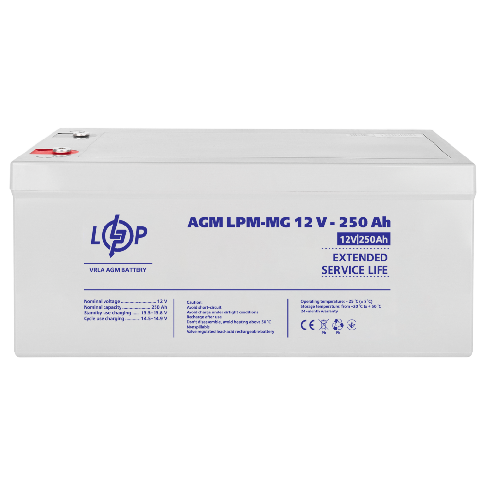 Акумулятор мультигелевий LogicPower LPM-MG 12V - 250 Ah