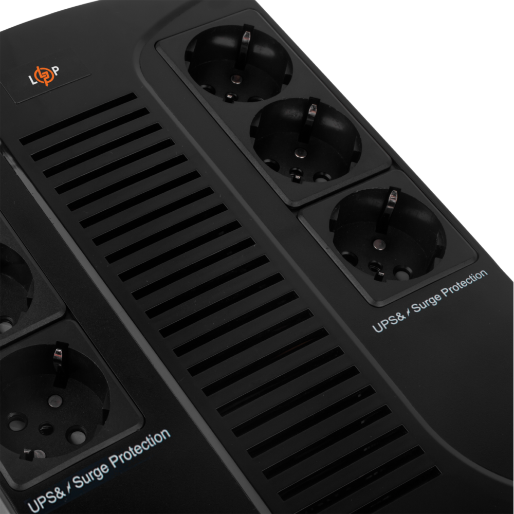 Джерело безперебійного живлення LogicPower LP-650VA-6PS (455Вт)