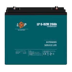 Акумуляторна батарея LogicPower LP 6-DZM-20 Ah AGM тяговий свинцево-кислотний AGM