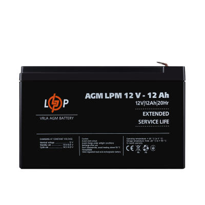 Акумулятор LogicPower AGM LPM 12V - 12 Ah