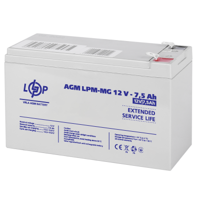 Аккумулятор мультигелевый LogicPower LPM-MG 12V 7.5Ah