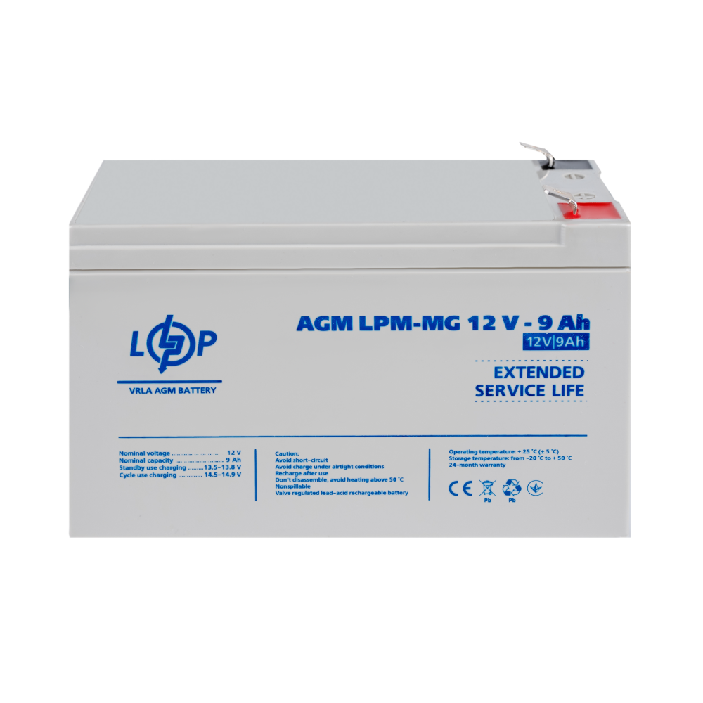 Акумулятор мультигелевий LogicPower LPM-MG 12V 9Ah